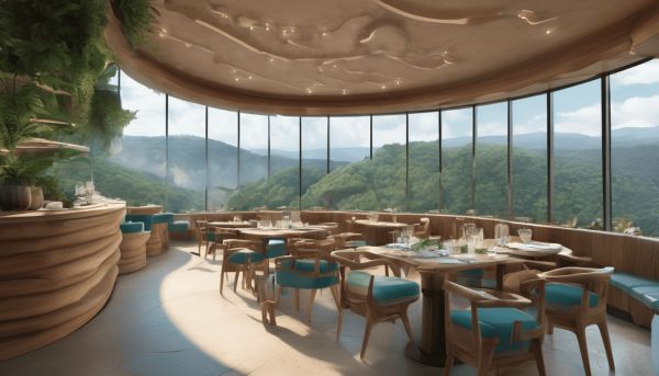 Un restaurant atypique avec vue sur la nature au Caillou